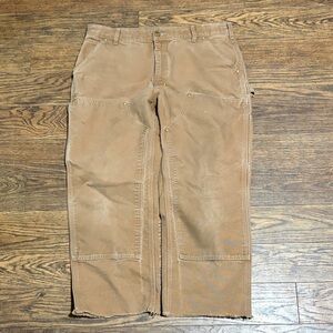 Men's vintage tan carhartt double knees